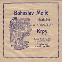 Pekařství Bohuslav Molič (papírový pytlík)