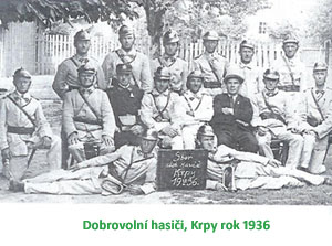 Dobrovolní hasiči v roce 1936