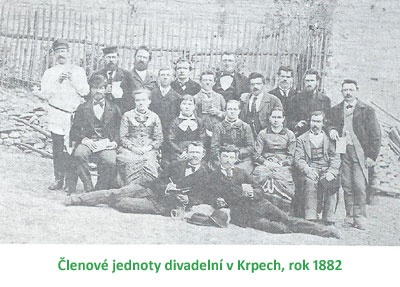 Jednota divadelní, foto z roku 1882